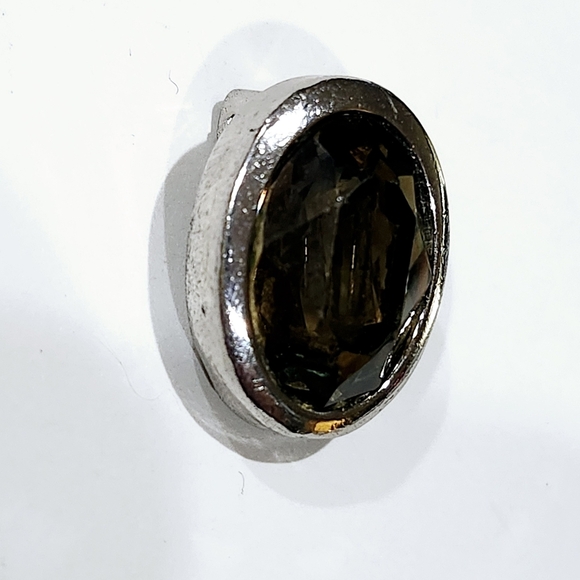 David Grau Signed Vintage Classic Bold Rhinestone Clip on SINGLE Earring - Picture 4 of 8